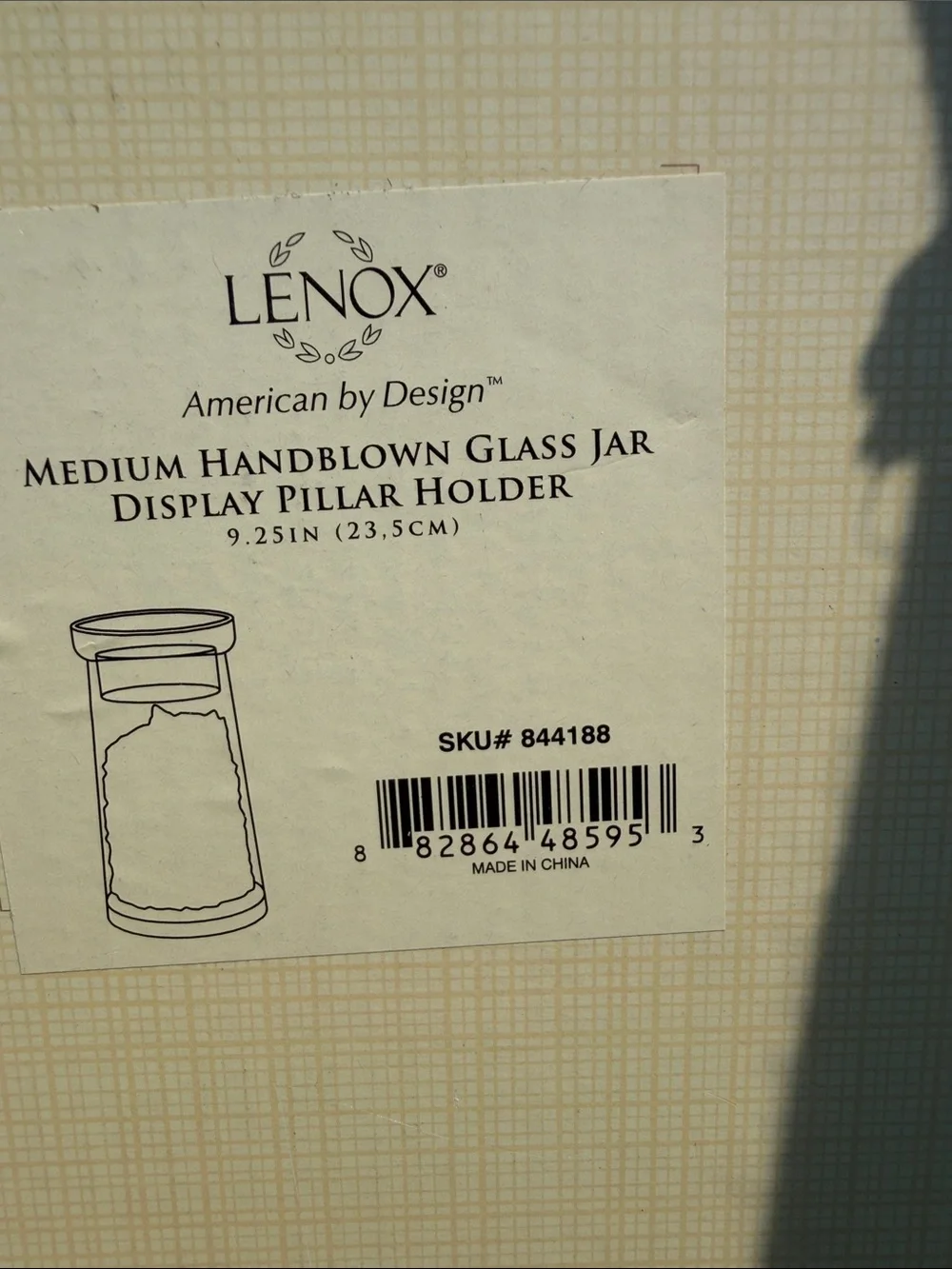 Lenox Clear Glass Decorative Hurricane Vase